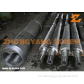 Long Working Life for Recycled PVC Bimetallic Conical Twin Screw and Barrel